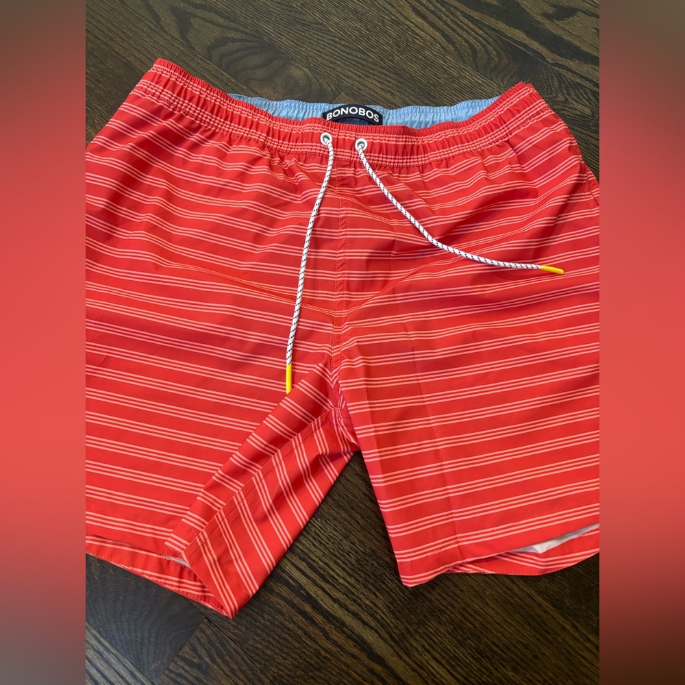 Bonobos Red / Orange Swim Shorts